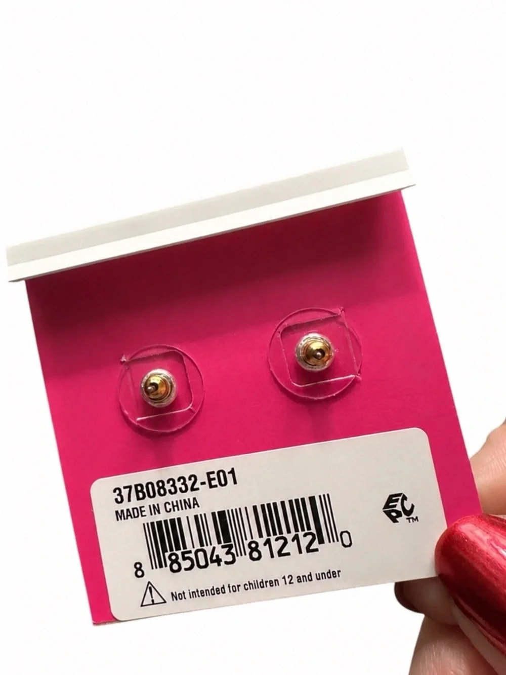 Betsey Johnson Black Cat Crystal Crown Stud Earrings NWT Gold Tone